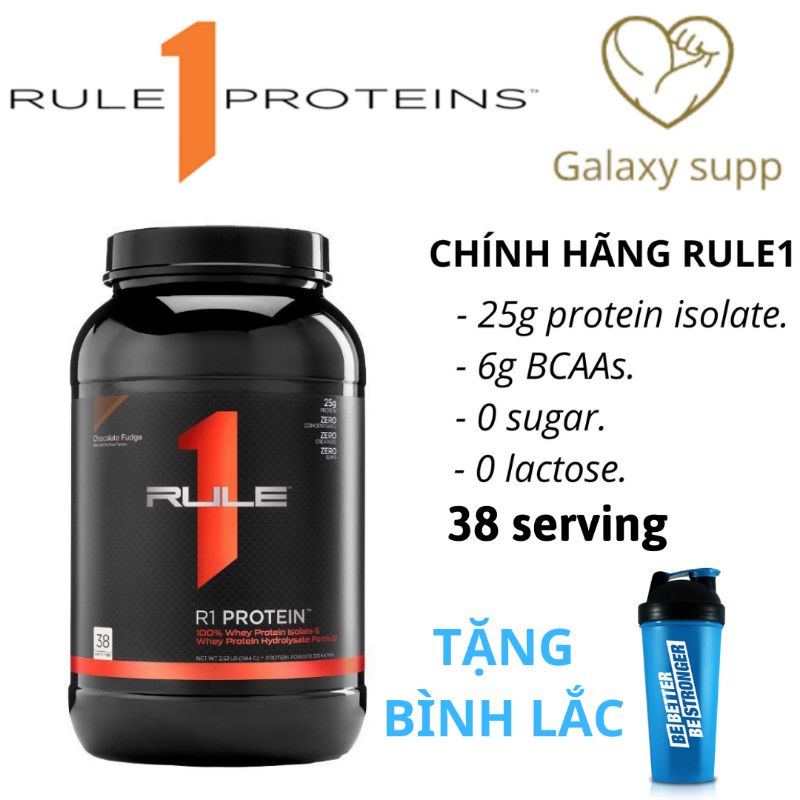 WHEY PROTEIN RULE1 R1 TĂNG CƠ GIẢM MỠ 38 SERVING