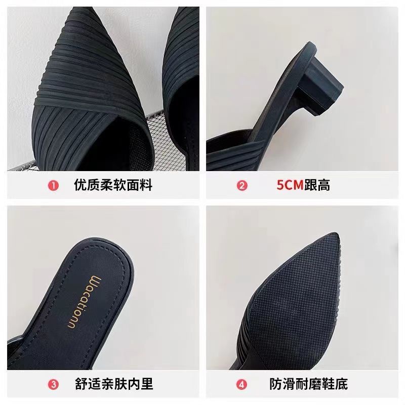 Dép Cao Gót Thiết Kế Đơn Giản Thời Trang Cho Nữ