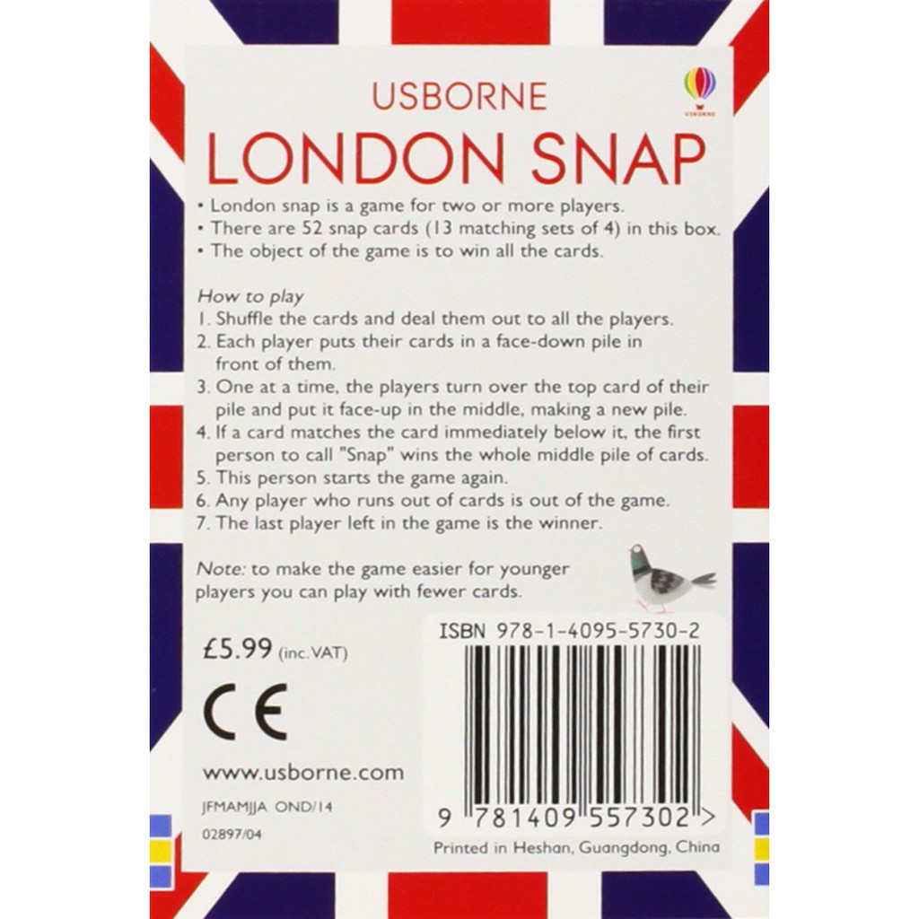 Sách - Anh: London Snap (Thẻ từ vựng về London)