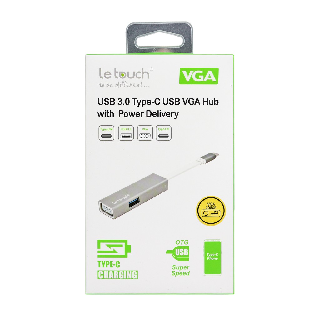 HUB LETOUCH USB 3.0 TYPE-C VGA