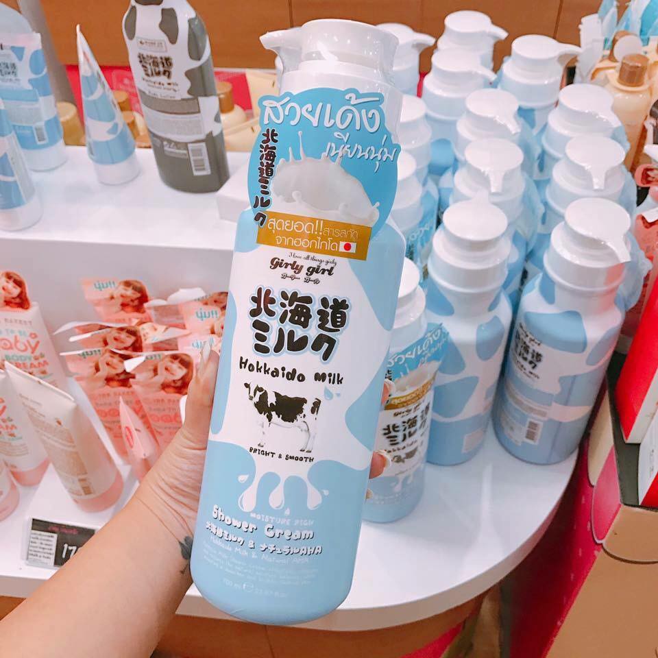❄️☃️ Sữa tắm Hokkaido Milk Whitening AHA Shower Cream❄️☃️