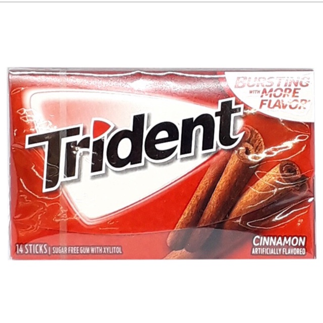 cao su Trident ko đường của mỹ (4 vị , lốc12)