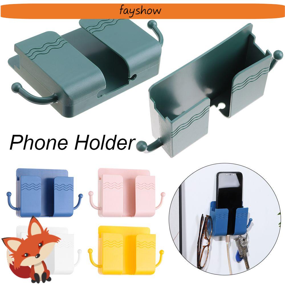 Giá Đỡ Điện Thoại Gắn Tường Kèm Móc Dán Tiện Dụng