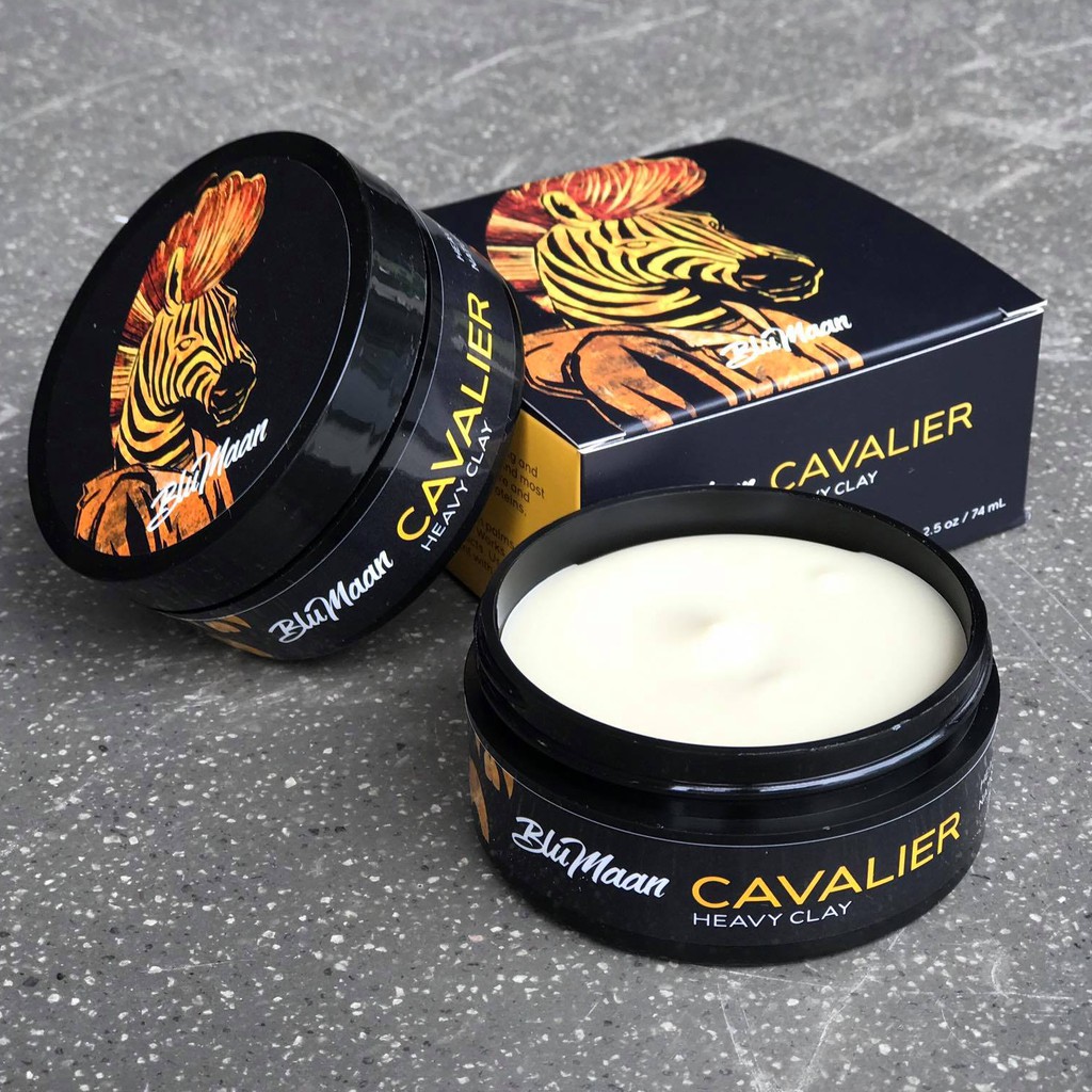 Sáp vuốt tóc nam BluMaan Cavalier heavy Clay (ngựa vằn)