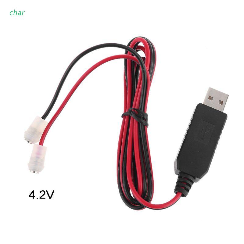 Dây cáp nguồn 1m 3.7V 18650 26650 5V USB sang 4.2V cho loa quạt