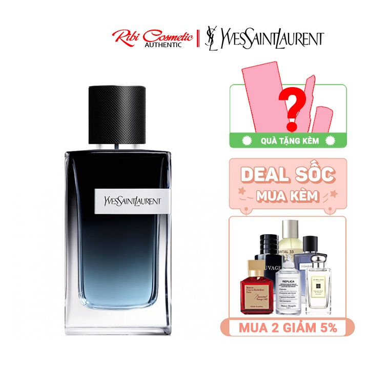 Nước hoa nam YSL Y Eau de Parfum . thơm lưu hương lâu 6 - 8 giờ ,hàng chính hãng 100% . Ribi cosmetics .