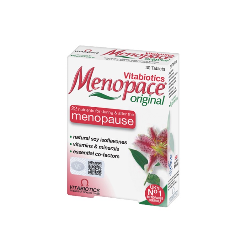 Viên uống tiền mãn kinh Vitabiotics Menopace Original- Hỗ trợ cân bằng nội tiết tố cho phụ nữ 30 viên