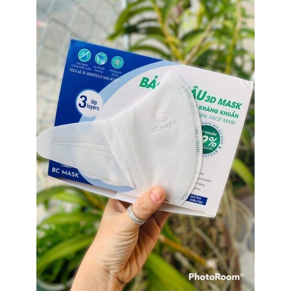 Khẩu trang 3D Mask Bảo Châu dày dặn, siêu đẹp (hộp 50 cái)
