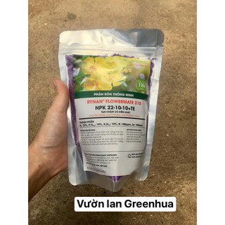 Phân bón thông minh RYAN FLOWERMATE 210 NPK 22-10-10+TE tan chậm cho phong lan trưởng thành