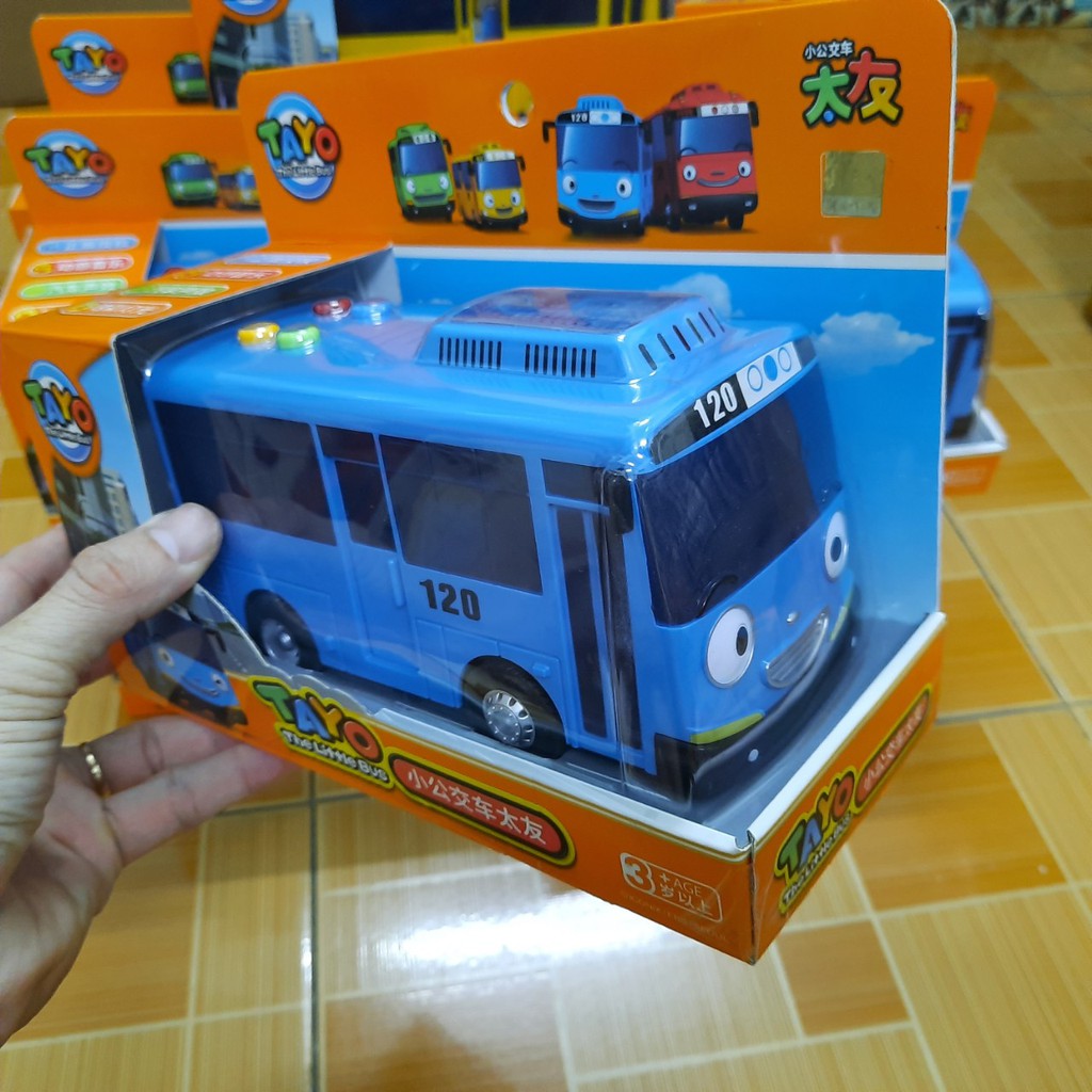 Xe buýt Tayo cỡ lớn có đèn và âm thanh đồ chơi trẻ em Tayo the little Bus đồ chơi trẻ em