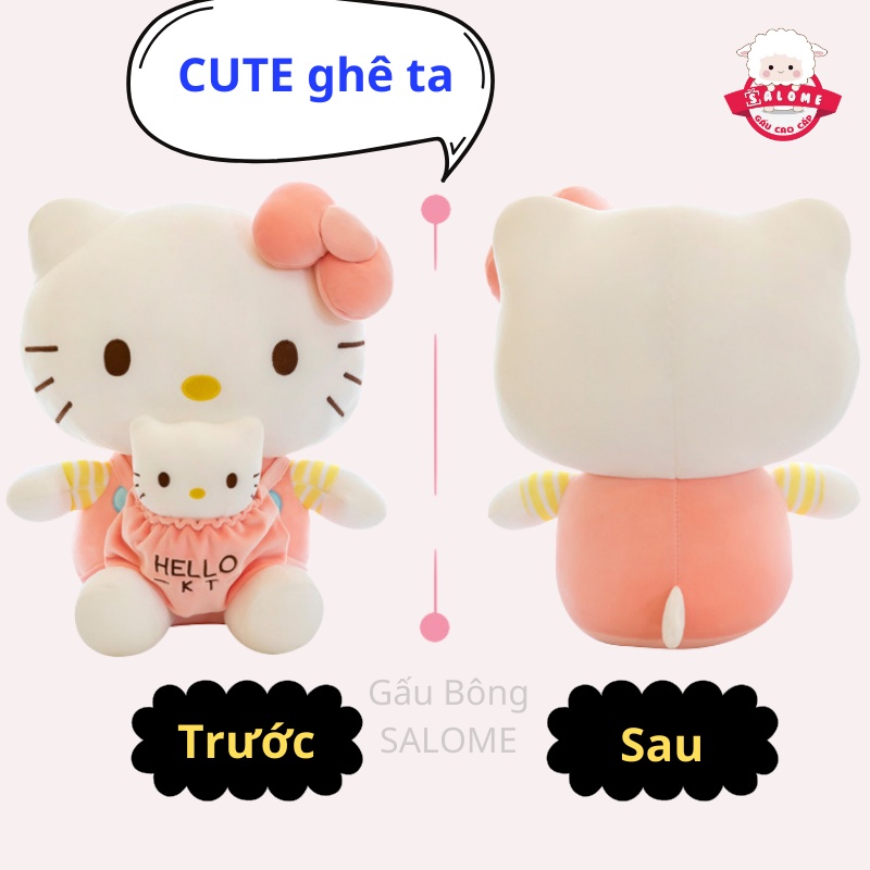 Gấu Bông Mèo Hello Kitty Có Túi Đựng SALOME