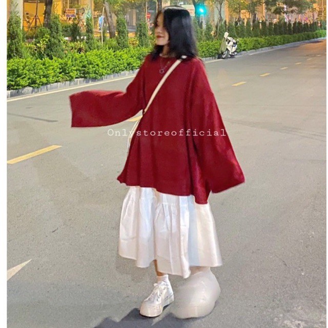 set áo+chân váy (áo oversize) cần tư vấn nhắn shop ạ