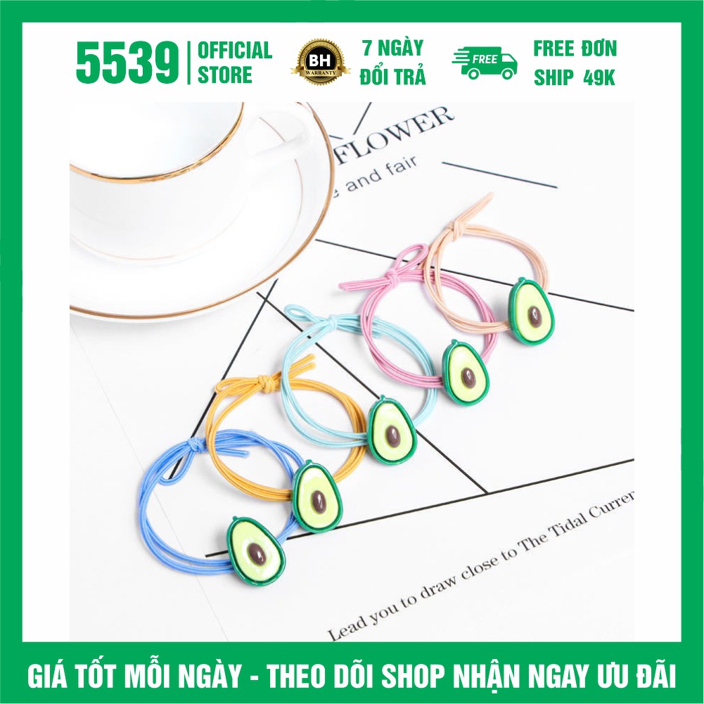 Dây cột tóc hàn quốc hình trái cây dễ thương nhiều màu thích hợp mọi lứa tuổi - Shop 5539