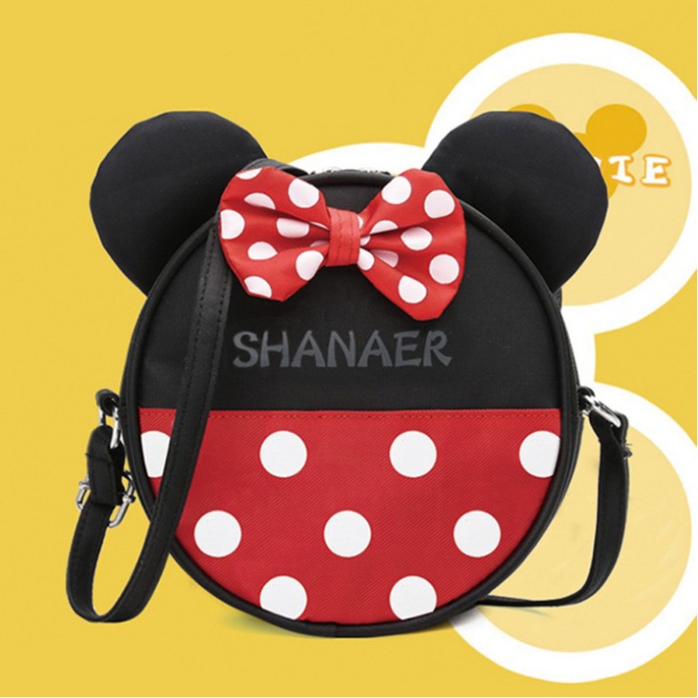 Túi Đeo Chéo Hình Chuột Mickey / Minnie Phong Cách Hàn Quốc