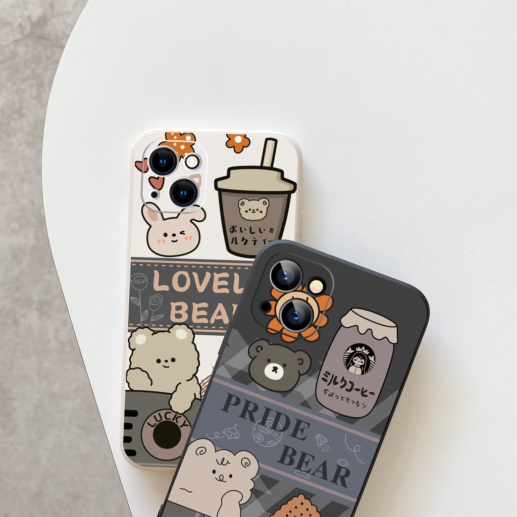 Ốp Điện Thoại tpu Hình Gấu Có Dây Đeo Cho VIVO OPPO A15s A5 A7 F11 A53 2020 Reno 5 4 8 A73 A5s A15 A53S A9 A11