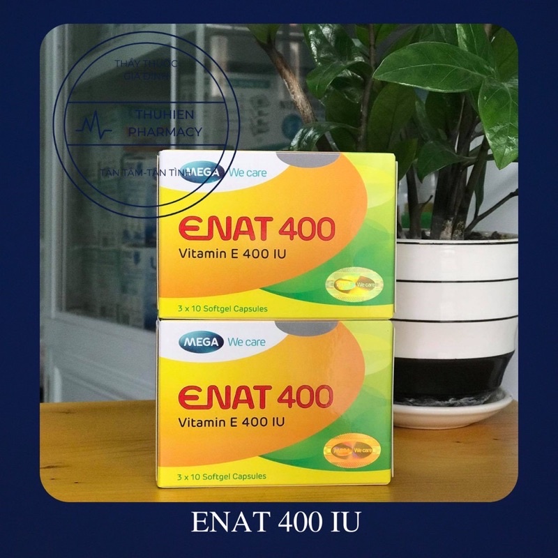 ENAT 400 -Giúp làm đẹp da - bổ sung vtm E 400mg ngăn ngừa lão hóa, tốt cho sinh lý HanaBeauty