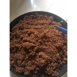 Mắm tép chưng thịt- Nhà làm