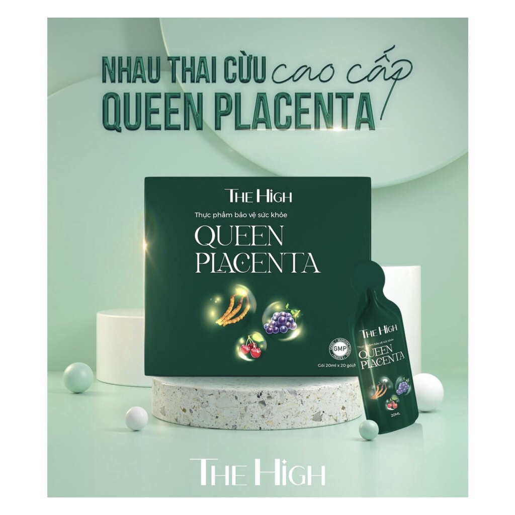 Nước uống tế bào gốc Queen Placenta The High,Nước uống nhau thai cừu siêu lượng