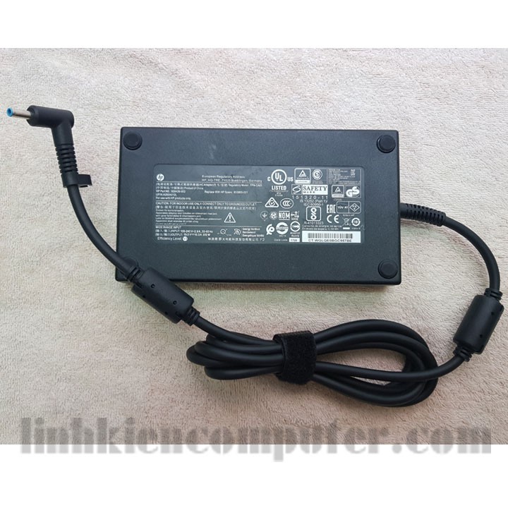 sạc zin theo máy laptop | sạc HP Zbook 17 G3, G4 - Sạc zin laptop HP 200w (19.5v-10,3A) đầu kim nhỏ màu xanh