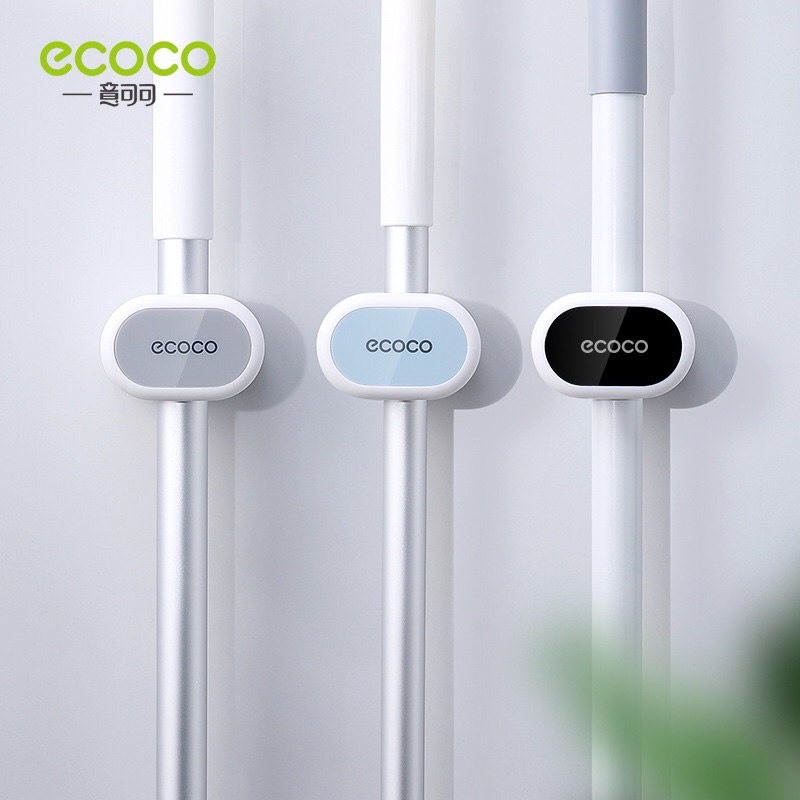 Móc treo cây lau nhà, móc treo chổi nhà tắm dán cường lực Ecoco
