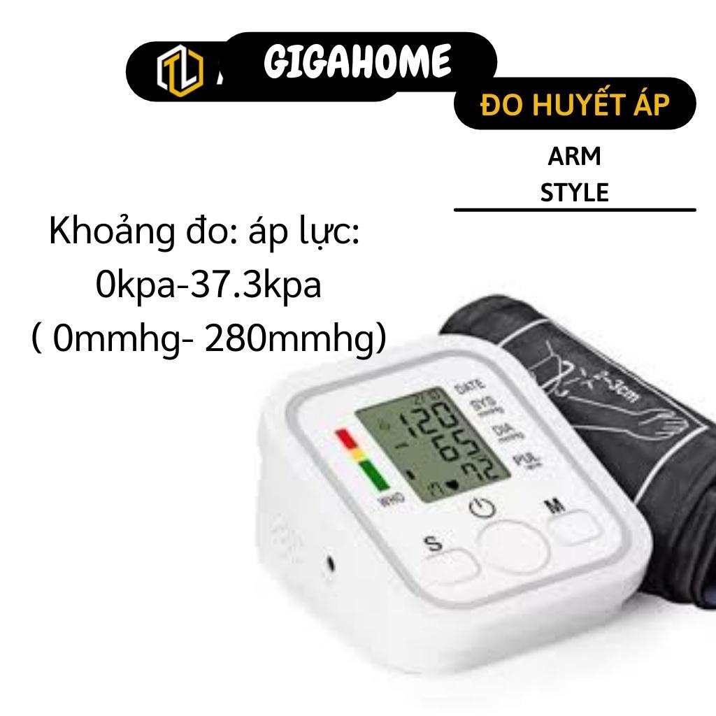 Máy đo huyết áp người cao tuổi GIGAHOME Dụng đo huyết áp Arm Style, máy đo nhịp tim và huyết áp tiện lợi 2435