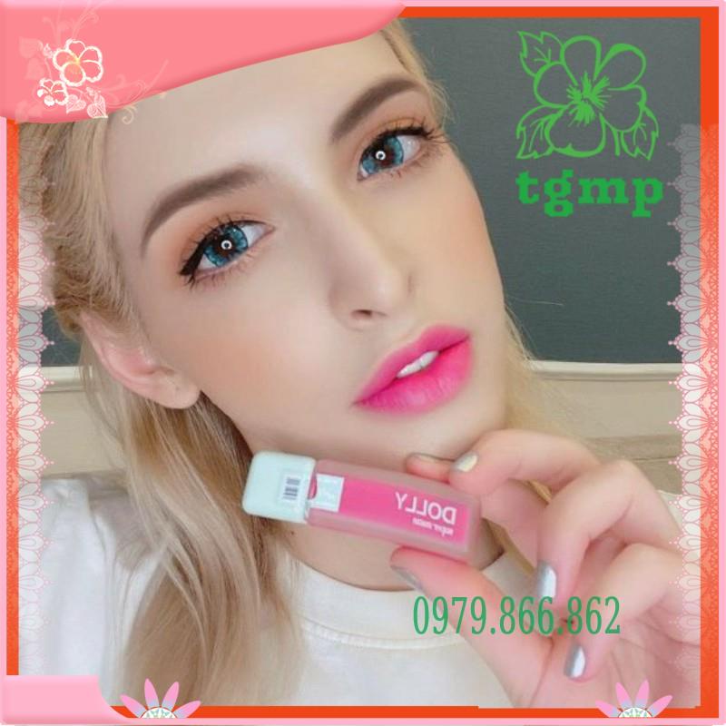 Son Kem Lì Dolly Super Matte ko chì mềm môi(màu 09: hồng 10h) Hàng chính hãng