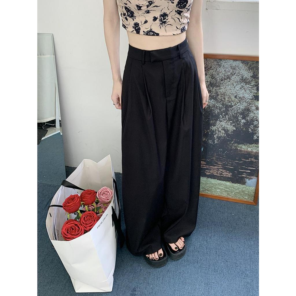 Quần Dài Ống Rộng Lưng Cao Thời Trang Mùa Thu 63195