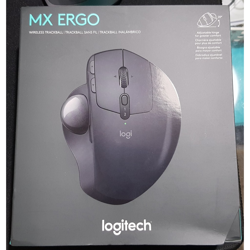 Chuột Trackball Không Dây Logitech MX ERGO Plus - Xám Đen