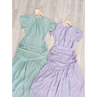 Váy maxi chấm bi 2 màu cực yêu🖤🖤🖤