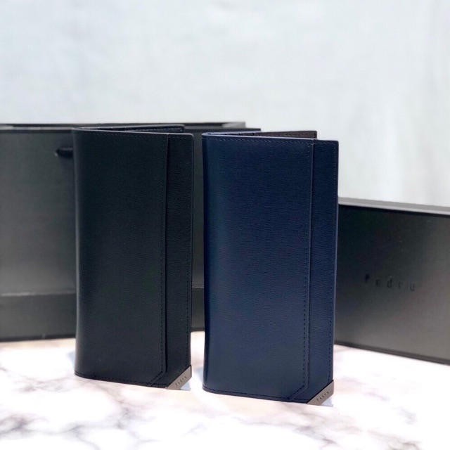 Ví unisex dài gập phối chéo