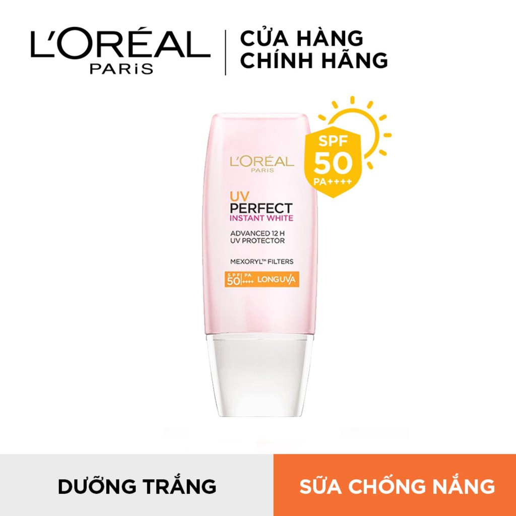 Kem Chống Nắng Trắng Sáng Tức Thì L'Oreal Paris UV Perfect Rosy SPF50+ PA++++ 30ml