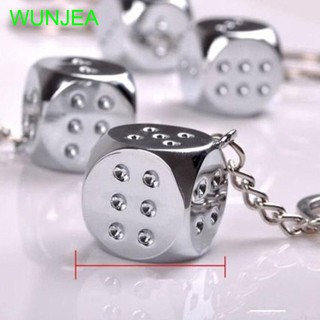 Móc khóa hợp kim hình xúc xắc sáng tạo