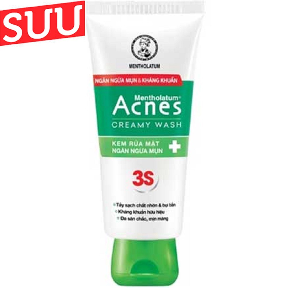 Kem Rửa Mặt Acnes 50g Giúp Ngừa Mụn Creamy Wash suu.shop cam kết 100% chính hãng