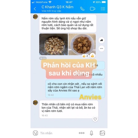 Nấm rơm sấy lạnh Anvies 50g, ngon ngọt giòn như nấm tươi, tiện lợi, bảo quản nhiệt độ thường 12 tháng