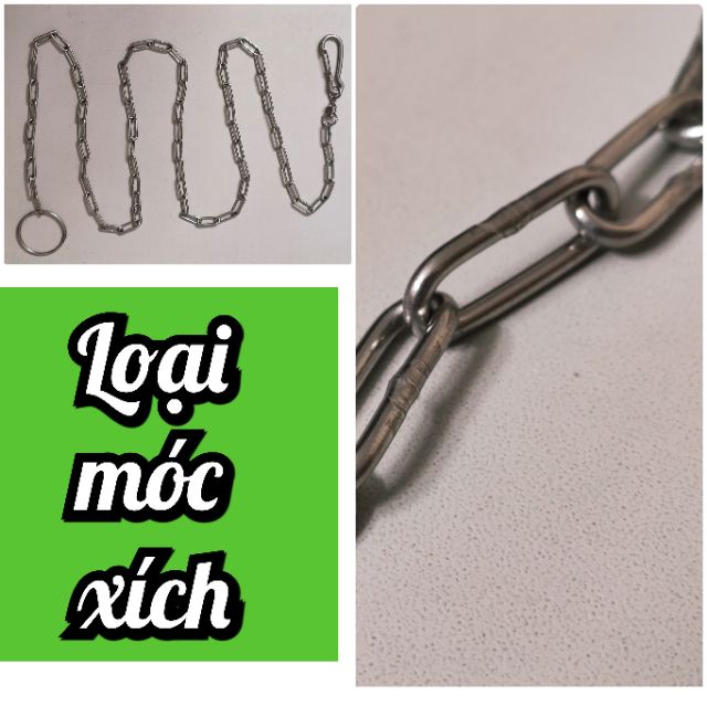 Dây xích INOX / Dây xích chó mèo INOX cao cấp 1.2m