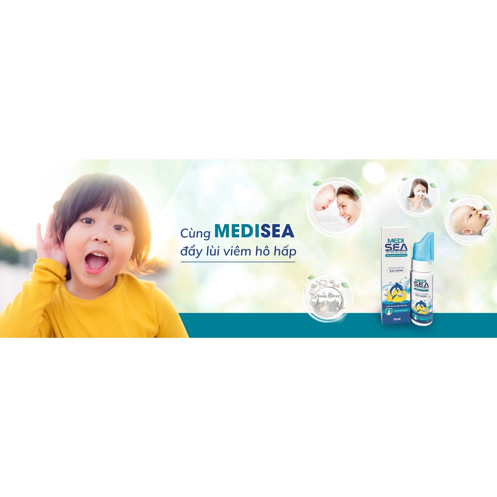 Dung dịch nước muối xịt mũi xoang MEDISEA