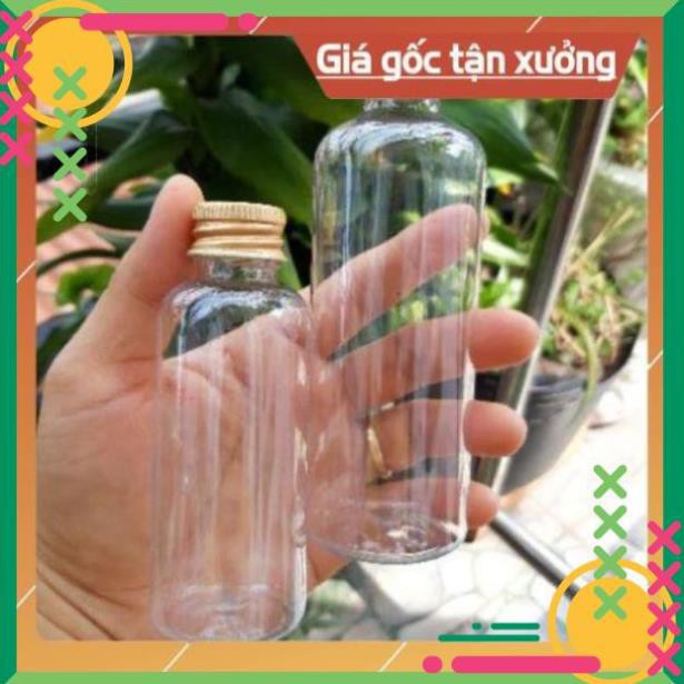 Chai trong nắp vặn nhôm 20ml/30ml/50ml/100ml / chai lọ nhựa pet