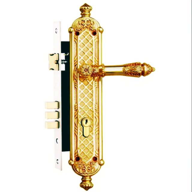 Khóa tay gạt HC8521 Huy hoàng đồng thau