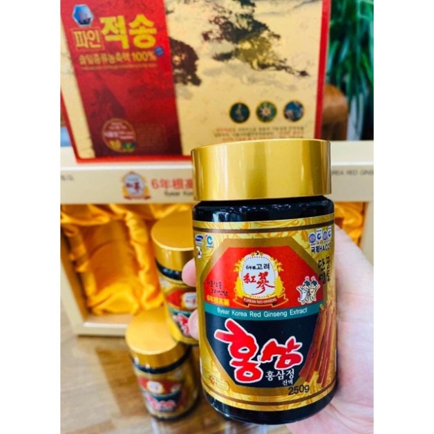 Cao hồng sâm Hàn Quốc 6 năm tuổi ( hộp 4 lọ x 250gr)