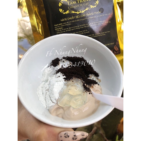 Tắm trắng COLLAGEN & CAFÊ  hàng chuẩn spa