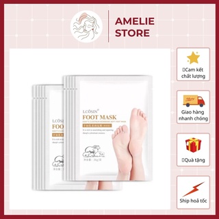 Mặt nạ dưỡng ẩm chống nứt nẻ và tẩy da chết chân Lcosin - AMELIE STORE