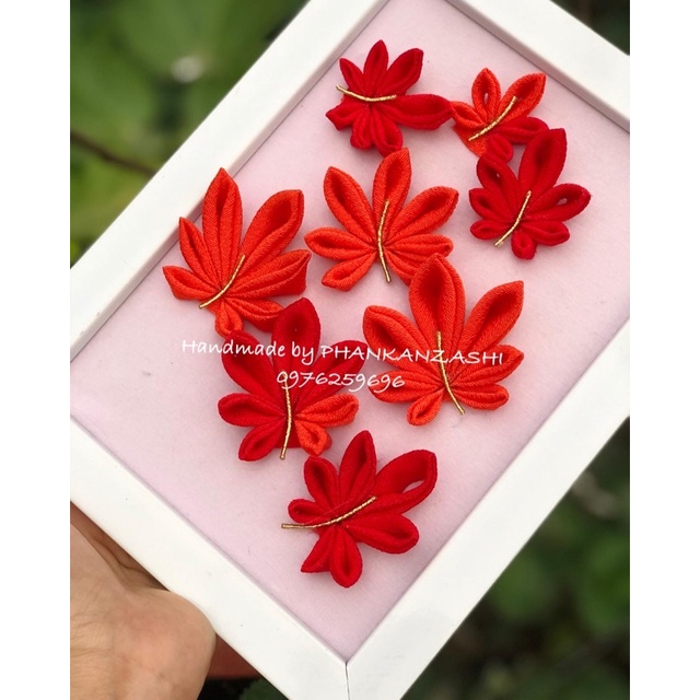 Trâm cài Kanzashi lá Phong Momiji- phụ kiện Phong cách Nhật Bản