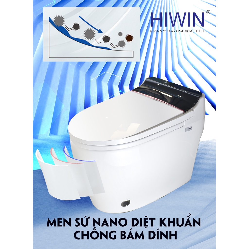 Bồn cầu thông minh thế hệ mới két nước âm HIWIN MT-888X