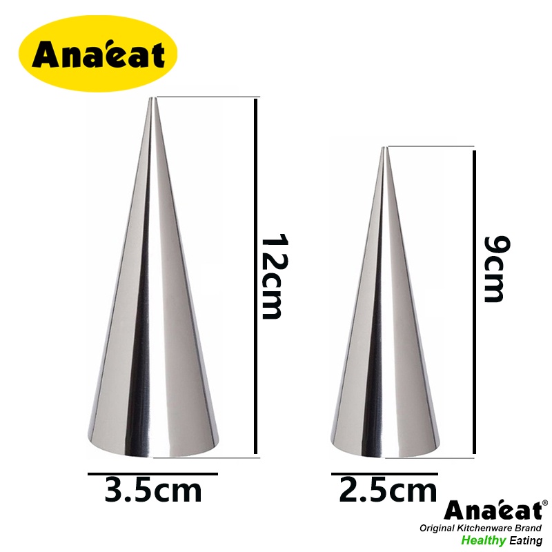 Bộ 8 Khuôn Làm Bánh Sừng Bò ANAEAT Bằng Thép Không Gỉ Sử Dụng Tiện Lợi