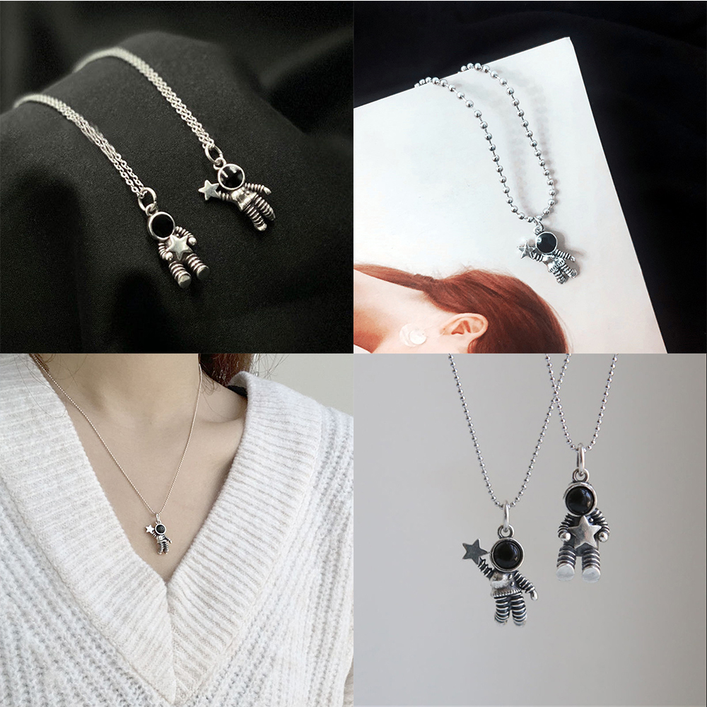 Vòng cổ mặt phi hành gia tùy chọn kiểu thời trang xinh xắn