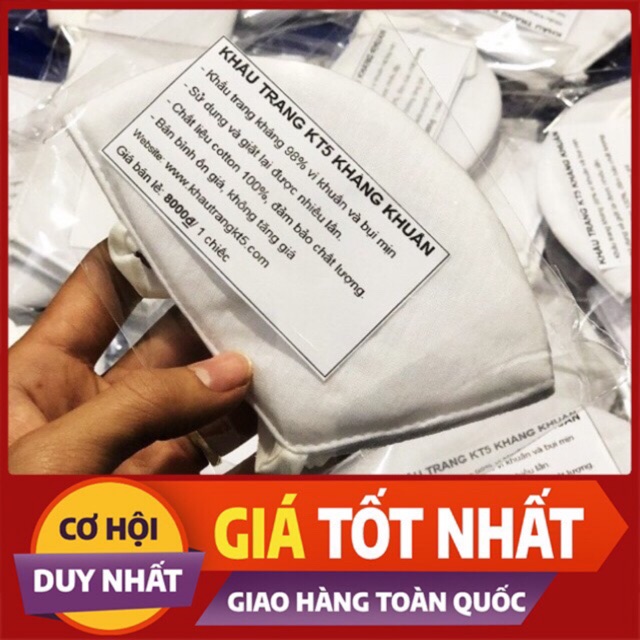 [HÀNG CHUẨN] KHẨU TRANG KHÁNG KHUẨN KT5 , CHỐNG BỤI MỊN