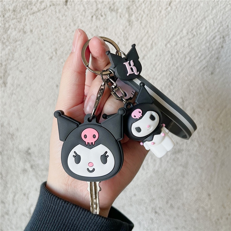 Vỏ Bọc Chìa Khóa Bằng PVC Mềm Hình Kuromi Đáng Yêu