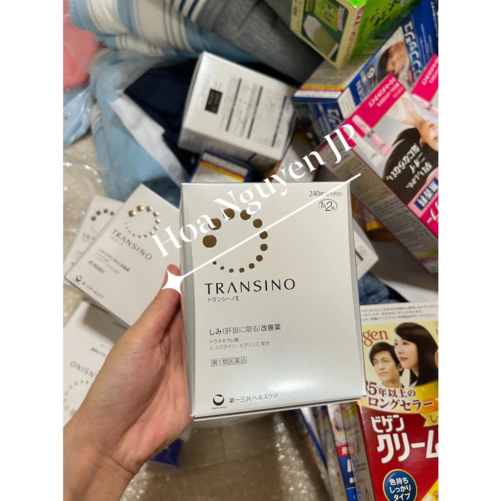 Viên Uống Trắng Da Transino Viên Uống Trắng Da Mờ Nám Transino Mẫu Trắng 240 Viên Nhật Bản Có Bill