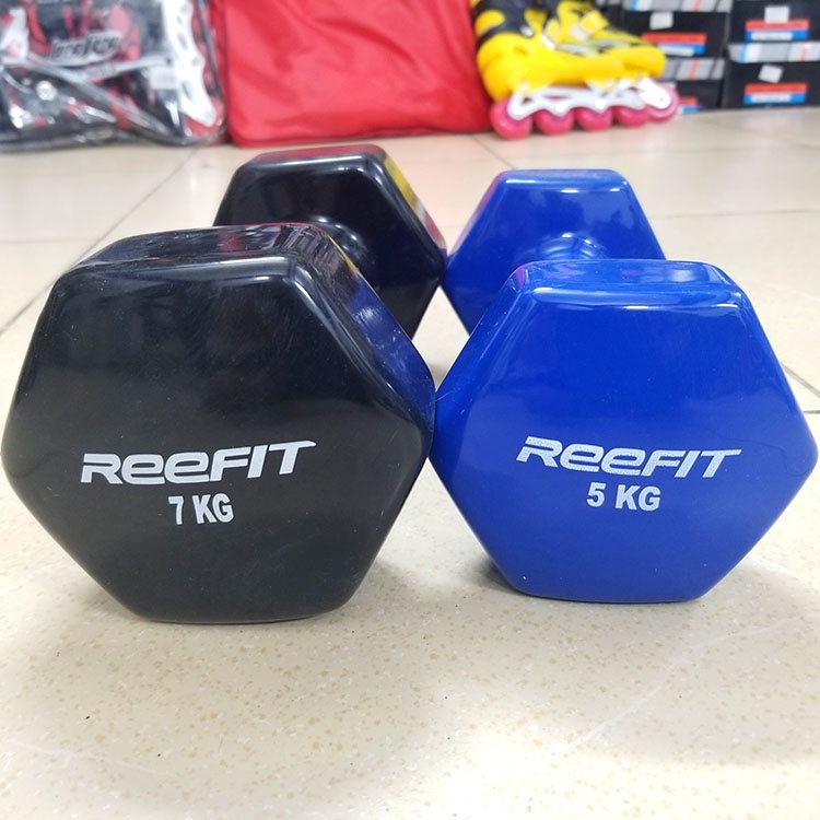 Tạ tay cao cấp 5kg | Tạ bọc cao su loại 5kg 1 chiếc ⚡ Dụng cụ tập GYM giá tốt