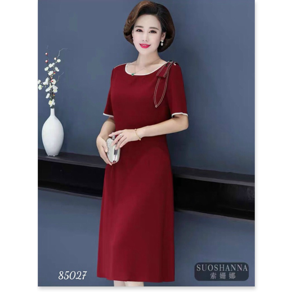 Đầm Suông Nữ Che Khuyết Điểm Thanh Lịch Sang Trọng Tôn Vẻ Đẹp Quý Phái